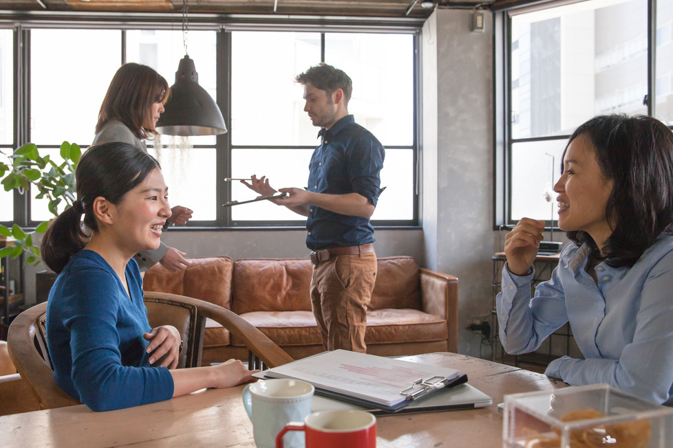Business people in Japan